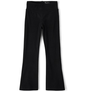 The Children's Place Girls Active Sueded Rib Flare Leggings - 1 of 3