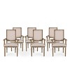 Set of 6 Maria French Country Wood Upholstered Dining Chairs - Christopher Knight Home - 2 of 4