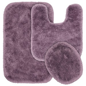 3pc Finest Luxury Ultra Plush Washable Nylon Bath Rug Set - Garland - 1 of 4