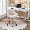 Mesh Fabric Home Office 360°Swivel Chair Adjustable Height With Gold Metal Base - 2 of 4