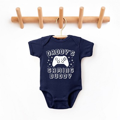 The Juniper Shop Daddy's Gaming Buddy Baby Bodysuit