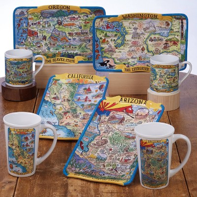 Earthenware State Souvenir Tabletop Collection - Certified International