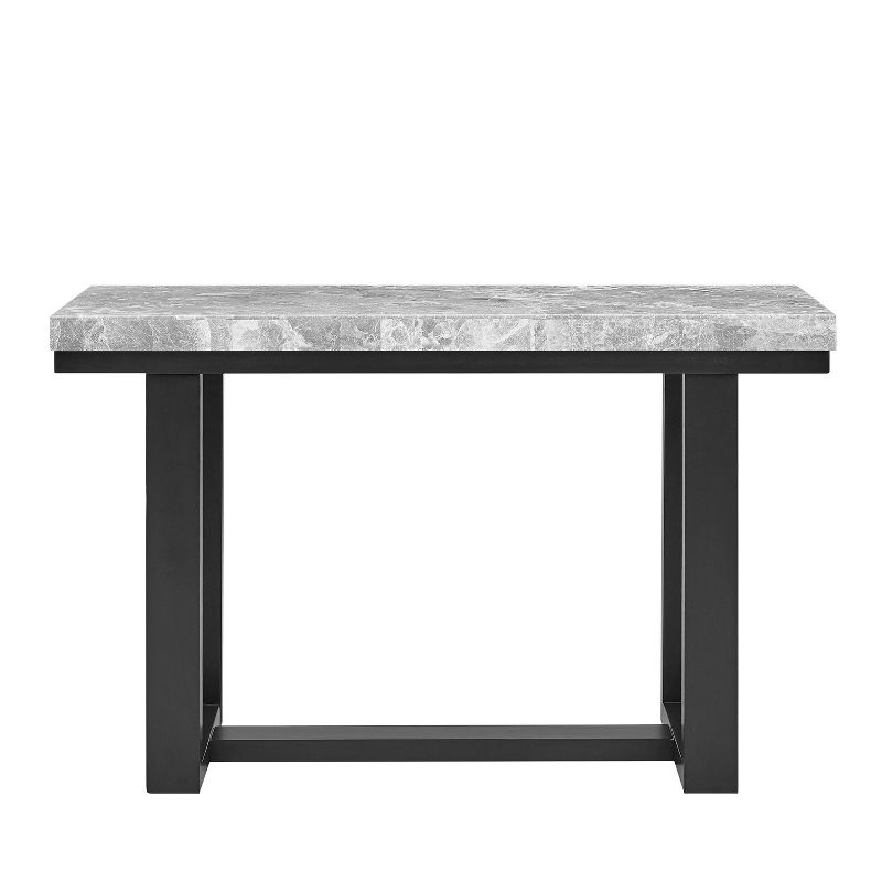 Lucca Gray Marble Sofa Table Espresso - Steve Silver Co., 4 of 8