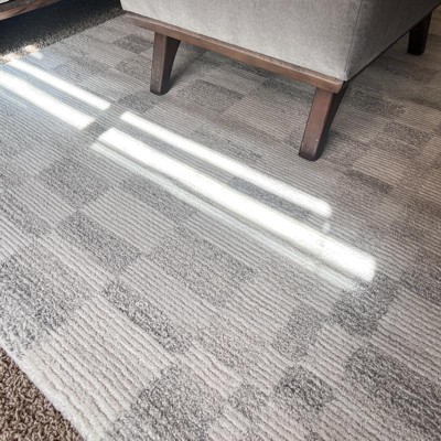 Irregular Checkerboard Tufted Rug Cream - Threshold™ Designed With ...