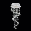 CWI Lighting Spiral 1 Light Flush Mount With Chrome Finish - 2 of 3
