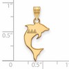 Black Bow Jewelry 14k Yellow Gold Plated Sterling Silver Delta Delta Delta Greek Life Small Pendant - 2 of 3