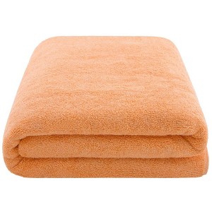 American Soft Linen 100% Cotton Turkish Oversized Bath Towel Sheet, 40x80 inches Extra Large Bath Towel Sheet - 1 of 4