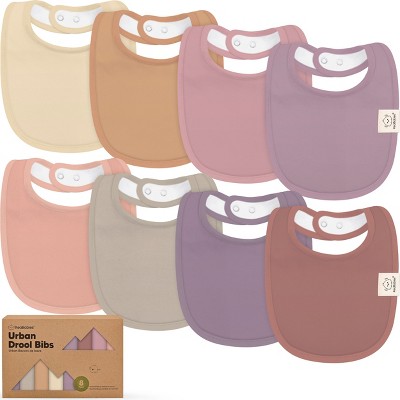 KeaBabies 8pk Organic Baby Bibs for Boy, Baby Drool Bib for Baby Boys and Girls, Newborn Teething Bibs
