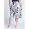 ELOQUII Women's Plus Size Pleated Midi Skirt - 4 of 4