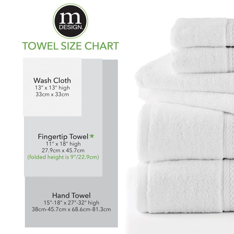 mDesign Metal Hand Towel Holder Stand for Bathroom Vanity Countertop, 4 of 7