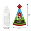 Big Dot of Happiness Farm Animals - Cone Happy Birthday Party Hats for Kids and Adults - Set of 8 (Standard Size) - 3 of 4