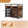 Furniture-Style Dog Crate with Drawers & 360° Adjustable Raised Feeder, Large Indoor Kennel Cabinet with Double Doors for Medium & Large Dogs - 2 of 4