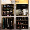 CAVINAS Mirror Jewelry Cabinet Lockable Wall or Door Mounted Jewelry Armoire Organizer with Mirror LED Lights - 4 of 4