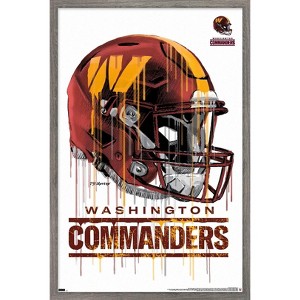 Trends International NFL Washington Commanders - Drip Helmet 22 Framed Wall Poster Prints - 1 of 4