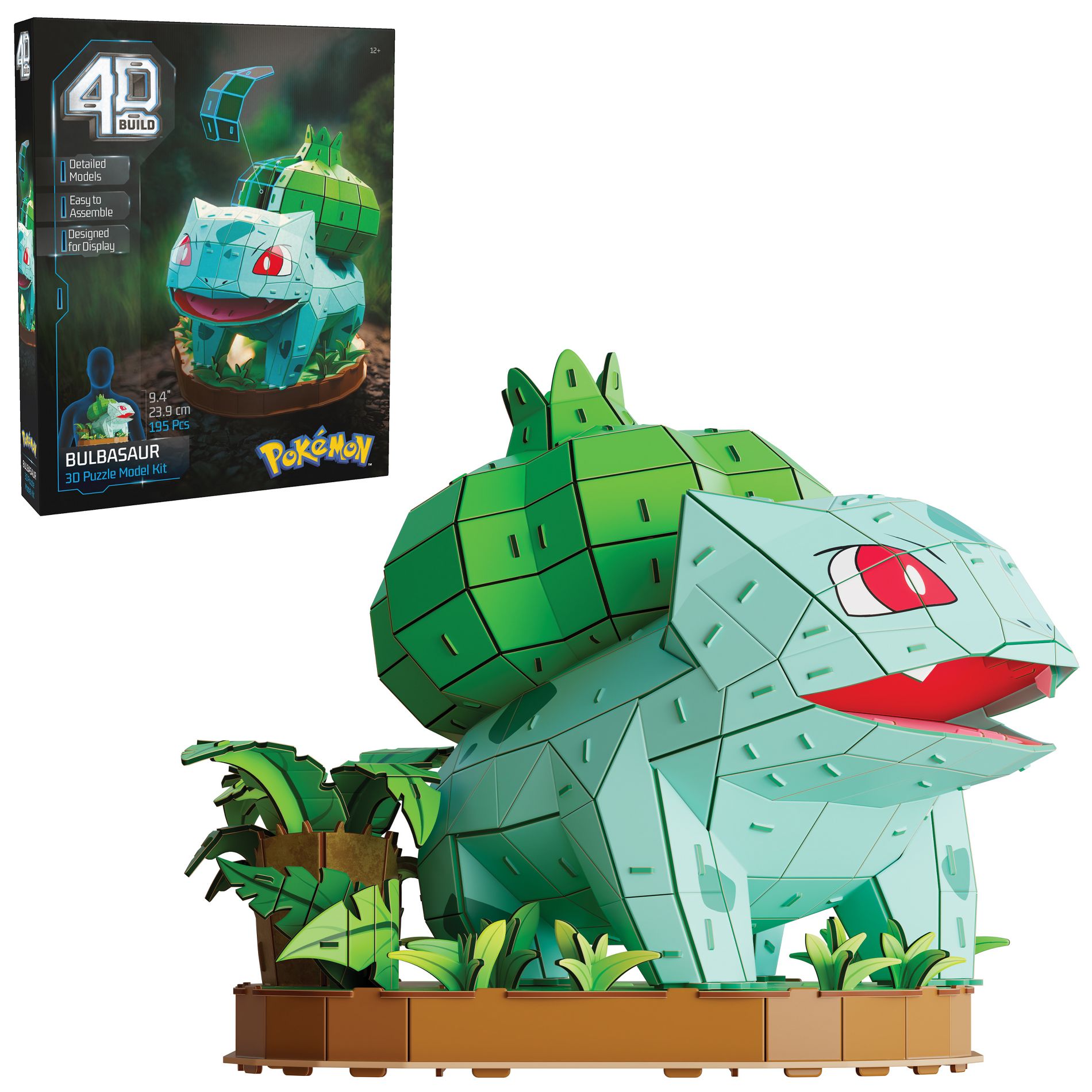 Pokemon 4D Build Bulbasaur 3D Model Kit Puzzle 195pc