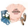 Simply Sage Market Women's Checkered Teacher Apple Short Sleeve Graphic Tee - 3 of 3