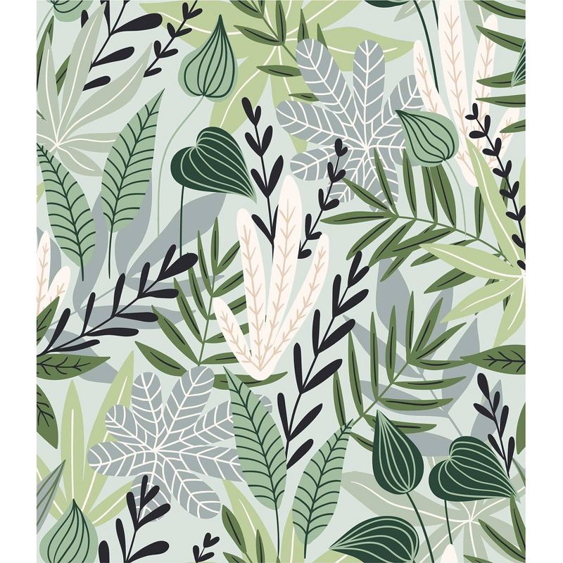 Tropical Leaves Tapestry - RoomMates, 1 of 4