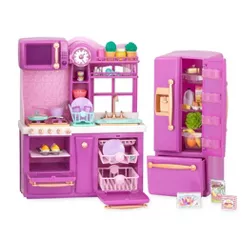 Our Generation Kitchen Accessory with Play Food for 18" Dolls - Gourmet Kitchen Playset - Lilac