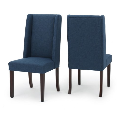 Set Of 2 Rory Dining Chair Navy Blue, Navy Blue Dining Chairs Set Of 4