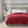 Reversible Plush to Microfiber All Season Throw, Down Alternative with HeiQ Smart Temp, Box Stitch Design - 2 of 4