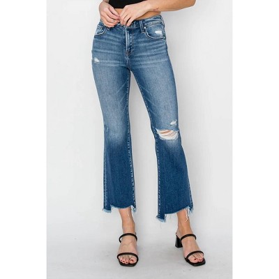 Women's Mid-Rise Step Hem Ankle Jeans - RISEN