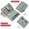 Clotth Womens Wallet - Slim RFID Blocking Bifold Wallet Minimalist PU Leather with Zipper Coin Purse | 10 Card Slots - 2 of 4