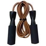 GoFit Leather Jump Rope with Foam-Padded Handles