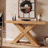 Hommoo Modern Console Table With Thicken X Base - 2 of 4