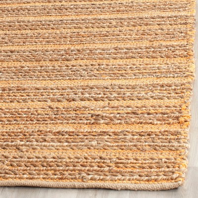 Cape Cod 3' x 5' Orange Handwoven Jute Area Rug