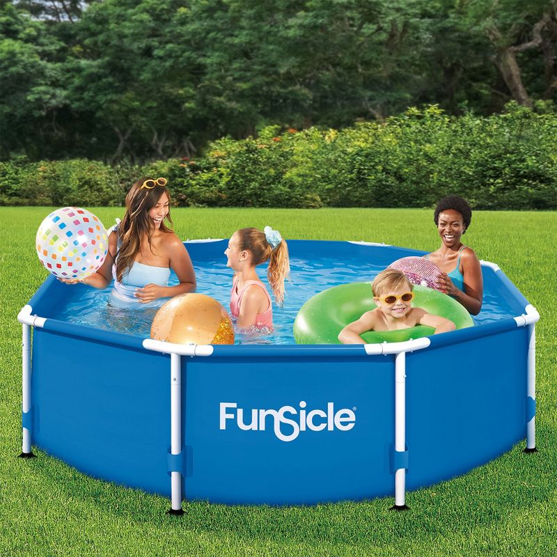 Funsicle Outdoor Activity Round Frame Above Ground Swimming Pool Set, 3 of 8