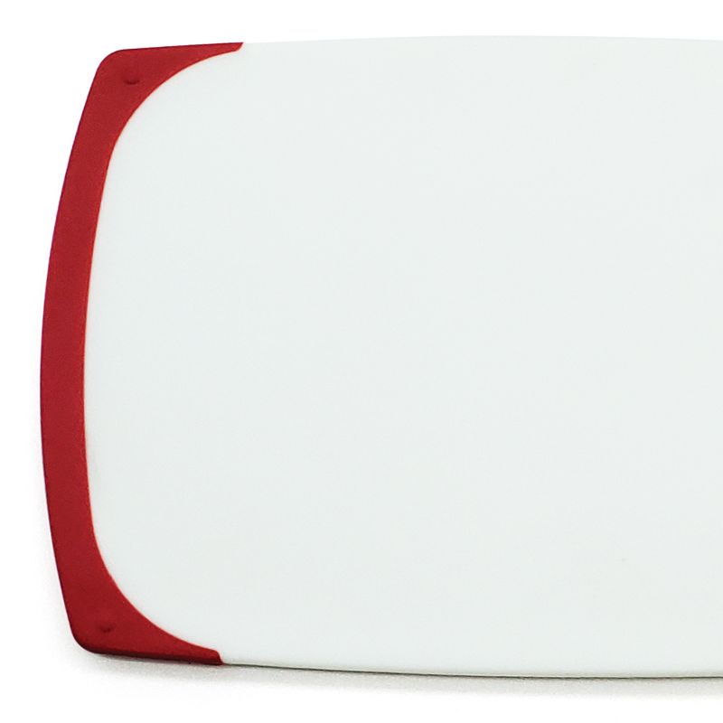 Starfrit Antibacterial Cutting Board 10"x6", Red/White, 3 of 9