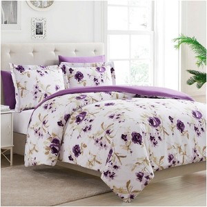 Soft Brushed Microfiber Duvet Cover & Sham Set - Mellanni - 1 of 4