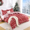 Coucheta Christmas Duvet Cover Set, Soft Brushed Microfiber Bedding, Reindeer Print Holiday Bedroom Decor - 3 of 4