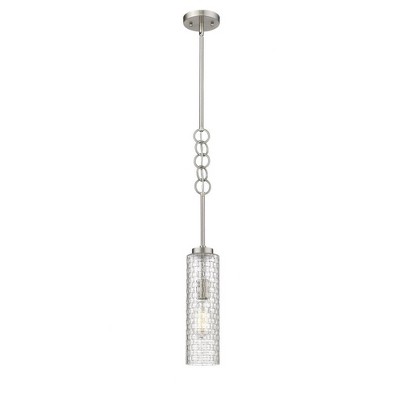 Wexford - 1 Light Stem Hung Mini Pendant In Art Deco Style-20.75 Inches Tall and 4 Inches Wide