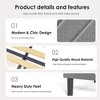 CAVINAS Twin/Full/Queen Size Upholstered Platform Bed Frame with Fabric Headboard & Wooden Slats,No Box Spring Needed - 4 of 4