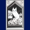 Junior's Design By Humans Ghost cat the Keeper of the Crypt By runcatrun T-Shirt - 2 of 2