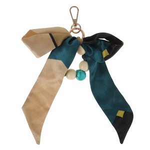 Unique Bargains Bow Wooden Beads Bag Charm 1 Pc - 1 of 4