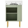 Chery Life 21.6" Bathroom vanity, Bathroom Storage Cabinet with Single Ceramic Sink, Left Side Storage - 4 of 4