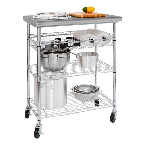 Seville Classics Stainless Steel Top NSF certified Utility Worktable Cart - 1 of 4