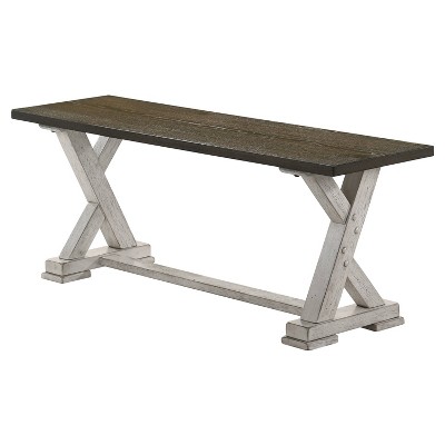 Calton Rustic Dining Bench - HOMES: Inside + Out