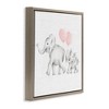 Stupell Industries Elephant Family with Pink Balloons, 18" x 18" - 3 of 4