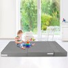 olding Sofa Bed, Foldable Couch Bed with Pillow, Convertible Sleeper Chair Mattress, Futon Floor Couch with Memory Foam Washable Cover, Gray - 4 of 4