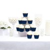 Big Dot of Happiness Navy Confetti Stars - Simple Party Decorations - Party Cupcake Wrappers - Set of 12 - 2 of 4