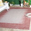 Courtyard Standalone Power Loomed Indoor/Outdoor Area Rug - Rust/Beige - 6'7"x9'6" - Safavieh. - 2 of 4