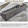 SinCiDo Farmhouse Queen Platform Bed w/Headboard & Storage Bench, Rustic Wood Bed Frame w/64" Storage Chest and 4 Drawers - 4 of 4