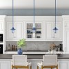 Hudson and Canal 8.25" Wide Lantern Pendant with Glass/Metal Shade - 3 of 4