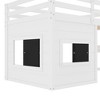 TUYOHW Kids Loft House Bed with Chalkboard,Twin/Full Wood Bed Frame with Play Space & Built-in Bookshelf,Pine Wood Cabin-Style Bunk for Boys,Girls - 4 of 4
