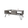 NicBex Coffee Tables for Living Room Open Modern Design Rectangle Coffee Table with Spacious Top Surface and Hairpin Legs, Smoke - 4 of 4