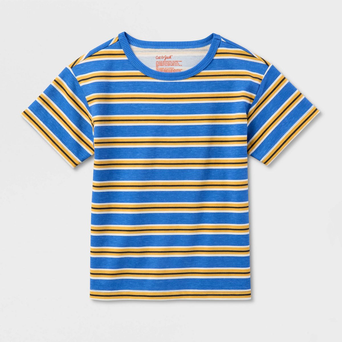 Toddler Boys' Short Sleeve Striped Relaxed Fit T-Shirt - Cat & Jack™ - thumbnail 2