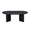 NicBex 40 Inch Oval Coffee Table Pedestal Base Contemporary Design Living Room Office Center Table Easy Assembly - 3 of 4